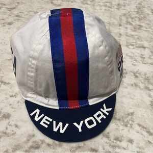 Polo Sport Ralph Lauren Cycling Hat L/XL Brooklyn New York White Cotton Cap